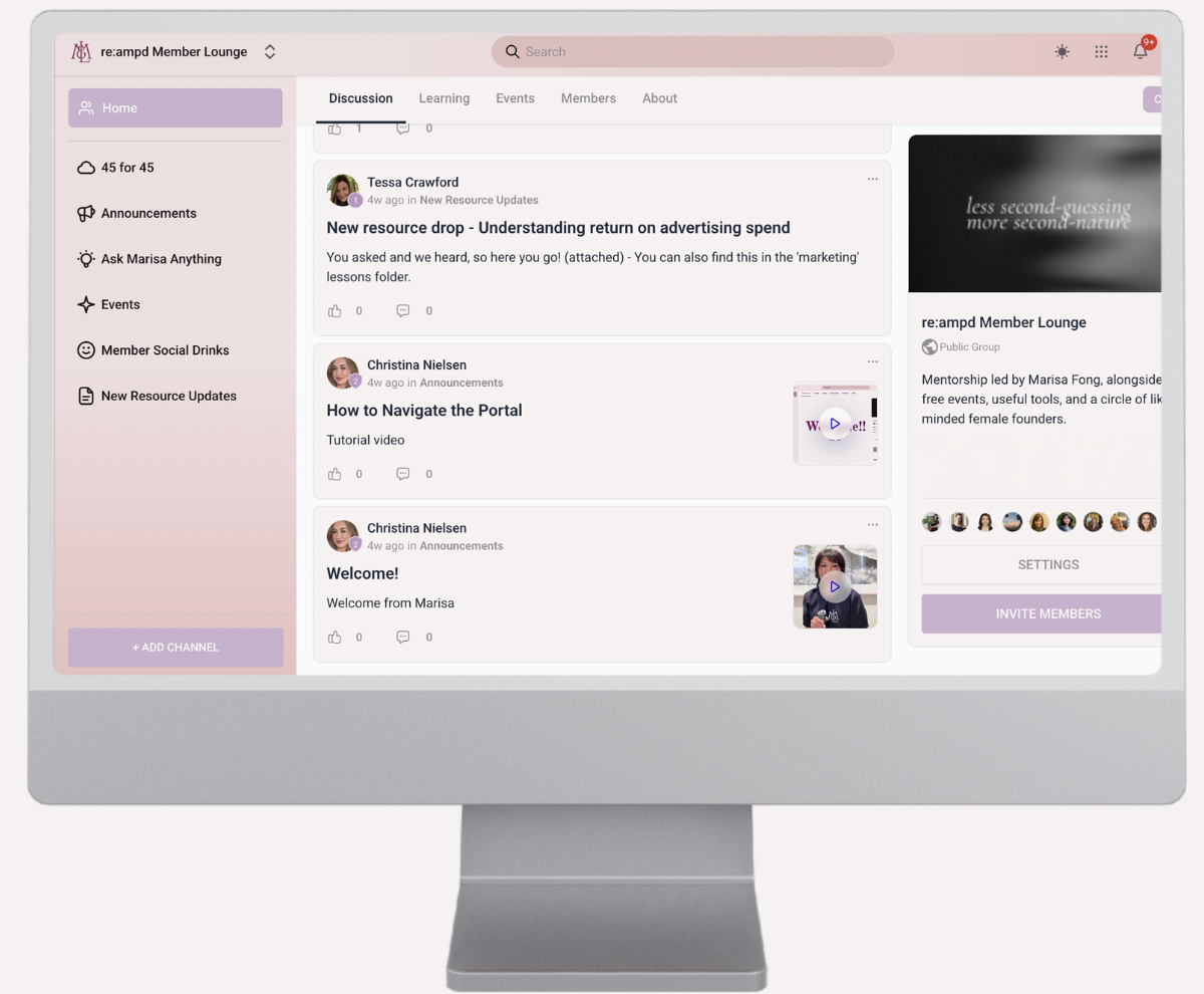 re:ampd member portal on desktop